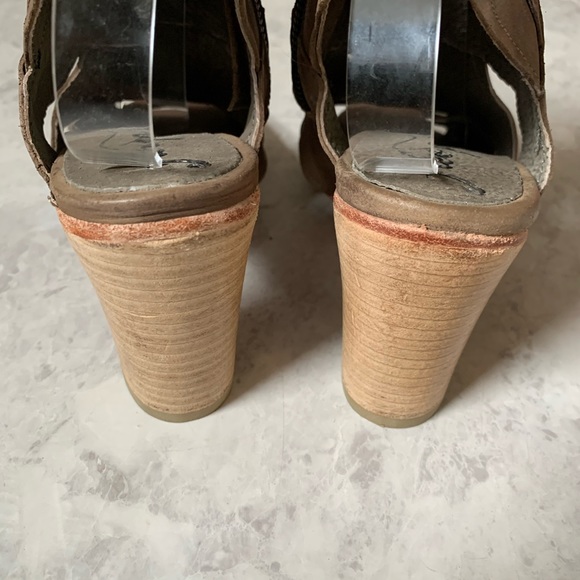 Free People Collection Effie Taupe Heeled Sandals - Picture 5 of 7